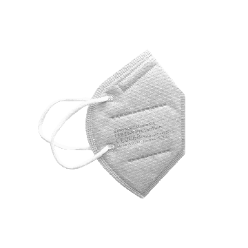  ONE TOP Mask FFP2 Latex free, with elastic bands white, 20 pcs.