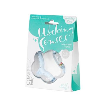 Curaprox Anneau de dentition pour bébé, bleu