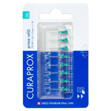 Curaprox CPS 06 prime TÜRKIS Interdentalbürsten (8 Stk.) (refill)