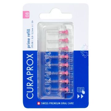 Curaprox CPS 08 prime PINK interdental brushes (8 pcs.) (refill)