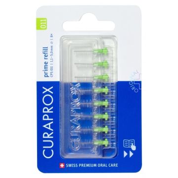 Curaprox CPS 011 prime GREEN interdental brushes (8 pcs.) (refill)