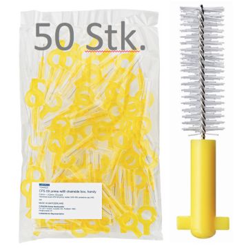 Curaprox CPS 09 prime YELLOW 50x interdental brushes &amp; holder