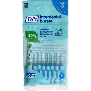 TePe BLAU 0,6 mm (8 Stk.) Interdentalbürsten Original 