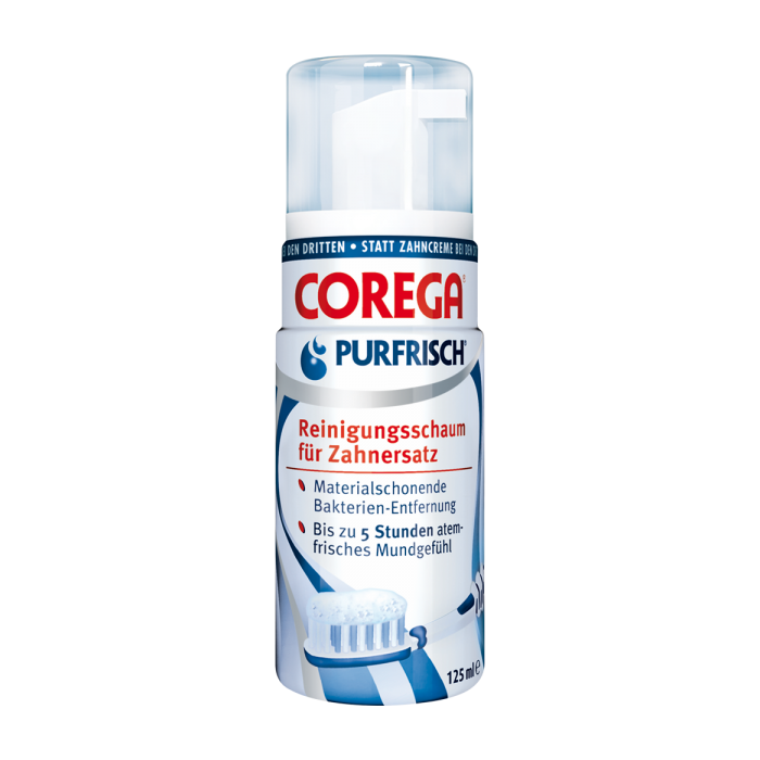 Corega Purfrisch Cleansing Foam main product photo