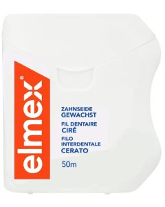 elmex dental floss waxed mint with amine fluoride 