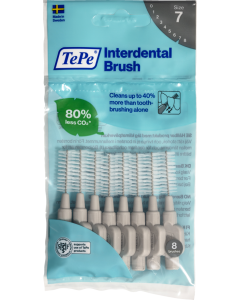 TePe GRIS 1.3 mm (8 pcs.) Brosses interdentaires d'origine